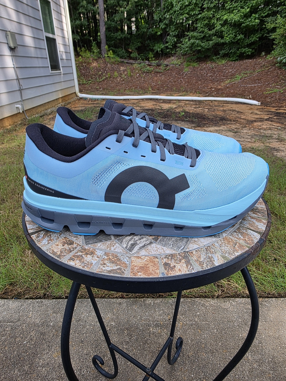 On Cloudflow 5 3MF10113306 Arctic/Stone Running Shoes Sneakers Men Sz 11 Worn 1x